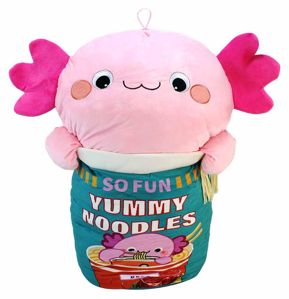 XXL Axolotl knuffel in Nudelbox - ca. 75 cm