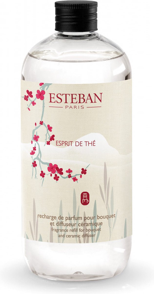 Esteban Classic Esprit de Thé navulling geurstokjes 500ml