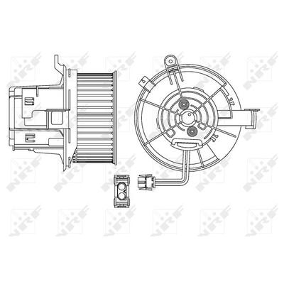 NRF Innenraumgebläse 34154 für Mercedes
