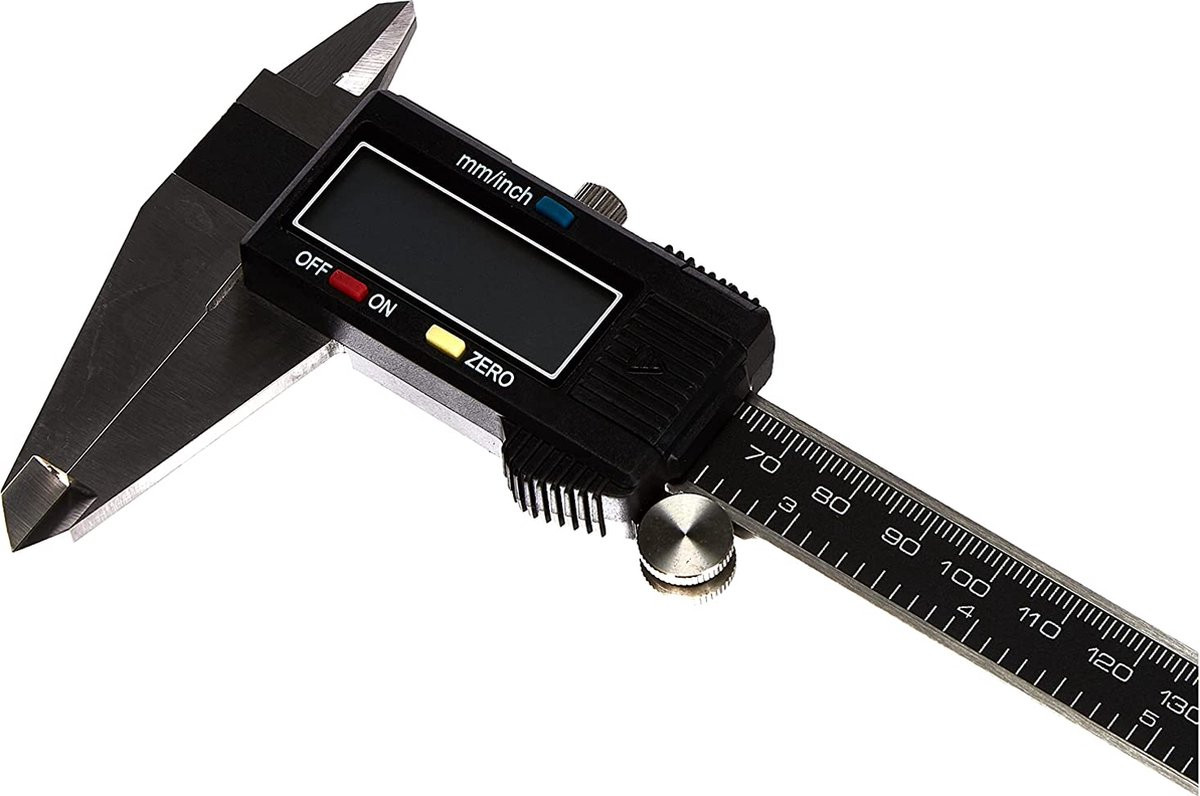 Professionele Digitale Schuifmaat in RVS met LCD Display, Zilver
