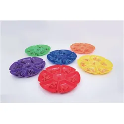 TickiT 72211 Blumen-Sortiertablett, 400 mm Durchmesser (6-teilig)