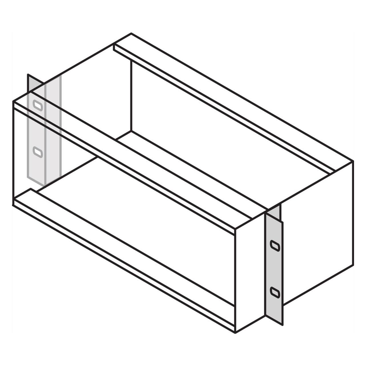 Schroff 19"-Winkel Typ F, tiefenvariabel - 19"WINKEL 4HE UNIV. 2STK (24560299)