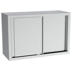 Chefgastro Wandschrank Edelstahl Schiebetüren 1800 BxTxH 1800x400x660mm