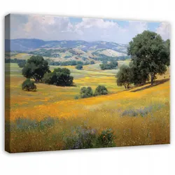 LEINWANDBILD Landschaft Feld Grün 100x70 cm