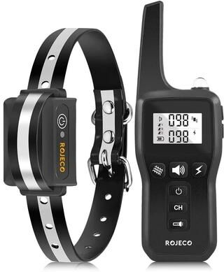 Uplift Essentials Rechargeable Remote Dog Training Collar With 1000m Range And Bark Control black 1 Collar