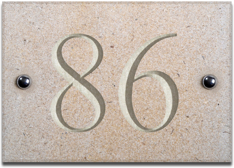 Dakota Fields Chebanse 10cm H Stone House Number White 10cm H X 10cm W X 2.5cm D