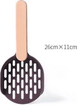 Inspire Picks Candy Color Cat Litter Scoop With Comfortable Horizontal Handle pink Coffee