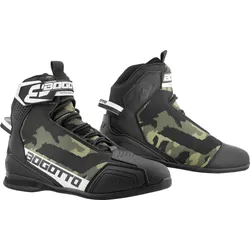 Bogotto Tokyo Camo perforierte Motorrad Schuhe 38