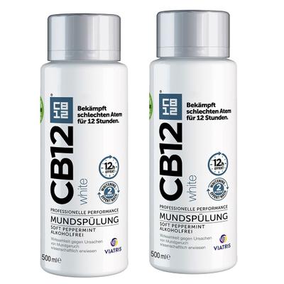 Cb12 white Mund Spüllösung 2x500 ml Mundwasser
