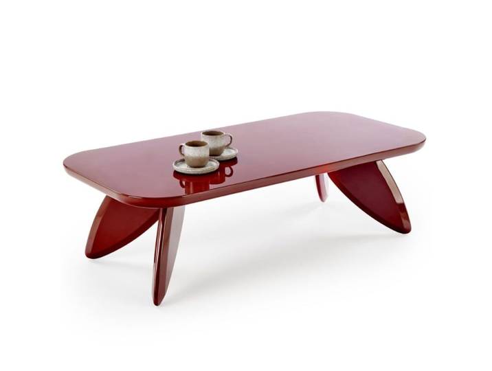 Table basse design bordeaux 120 x 60cm