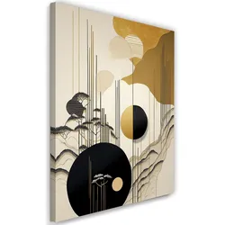 WANDBILD abstraktion glamour beige