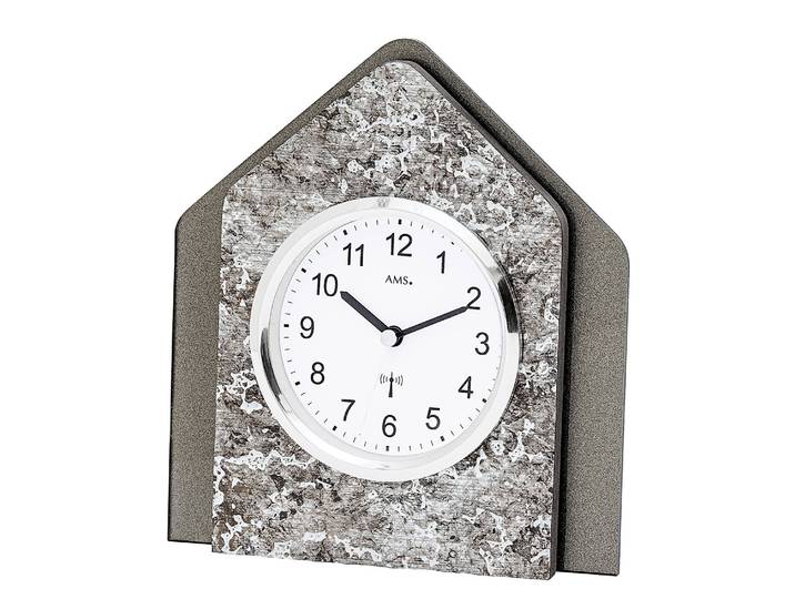 Tischuhr Kronberg MDF Mitteldichte Holzfaserplatte , beschichtet 17 x 19 x 5cm Multicolor/Dunkelgrau
