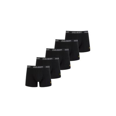 Funktionsunterhose LYLE & SCOTT "Lyle & Scott MILLER", Herren, Gr. S, 1 Stk., schwarz, 95% Baumwolle, 5% Elasthan, Unterhosen Funktionsunterhose