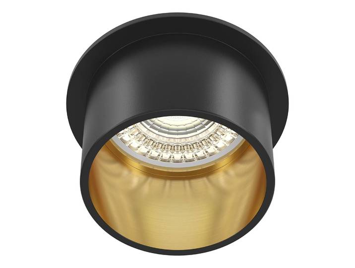 Spot encastrable Reif Ø 7cm Noir Aluminium GU10