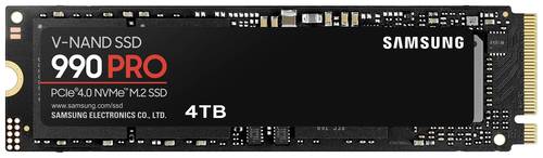 Samsung 990 PRO 4 TB Interne M.2 PCIe NVMe SSD 2280 PCIe NVMe 4.0 x4 Retail MZ-V9P4T0BW