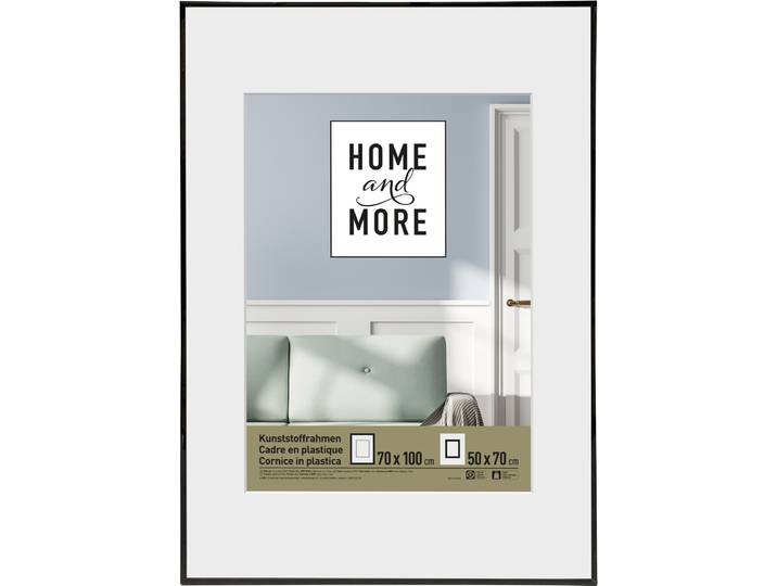 Home and More Kunststoffrahmen L2 Schwarz