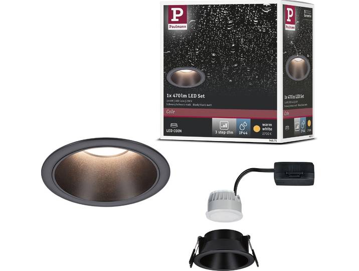 Paulmann LED Einbauleuchte Cole 1er-Set