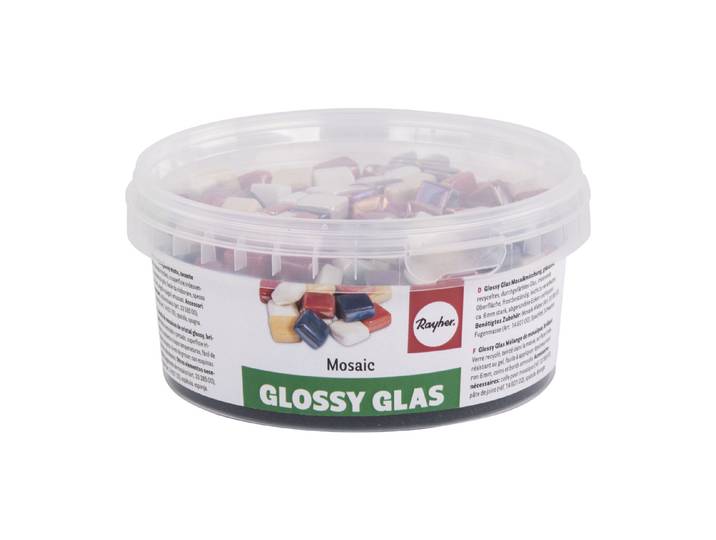 Rayher Mosaikmischung Glossy Glas 1 cm 250 Stück