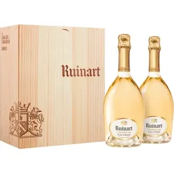 Champagner Ruinart - Blanc de Blancs - Geschenkset 2 Fl. - 1.5L