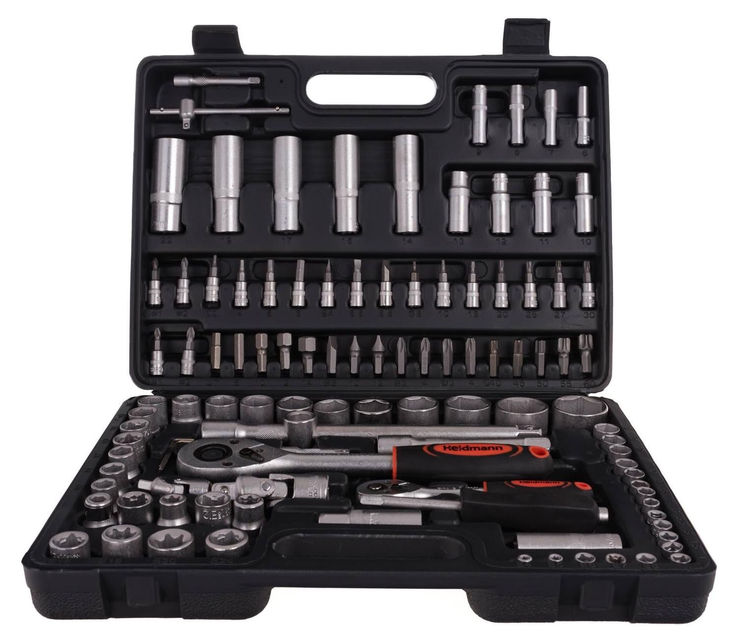 TRIZERATOP Set van stopcontacten met ratel 1/4 inch meerkleurig