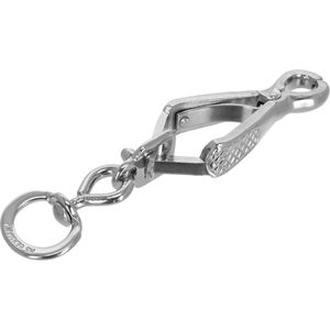 Dörner+Helmer Karabinerhaken 4815504, Edelstahl, 70mm, groß, für Hundeleinen, Zangen-Karabinerhaken