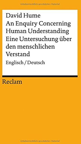 David Hume - An Enquiry Concerning Human Understanding / Eine Untersuchung über den menschlichen Verstand: Englisch/Deutsch (Reclams Universal-Bibliothek) - Preis vom 15.10.2026 23:06:25 h
