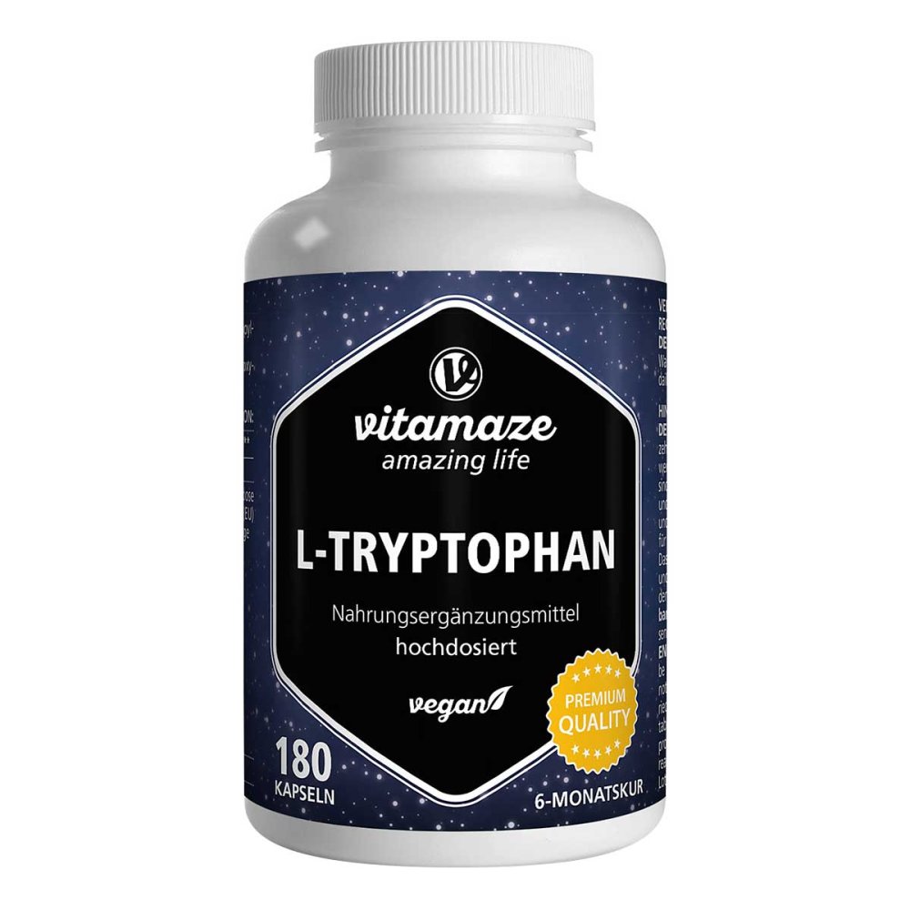 Vitamaze GmbH L-Tryptophan 500 mg hochdosiert vegan Kapseln 16018692