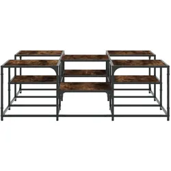 vidaXL, Couchtisch + Beistelltisch, Cullen (121 x 121 x 40 cm)