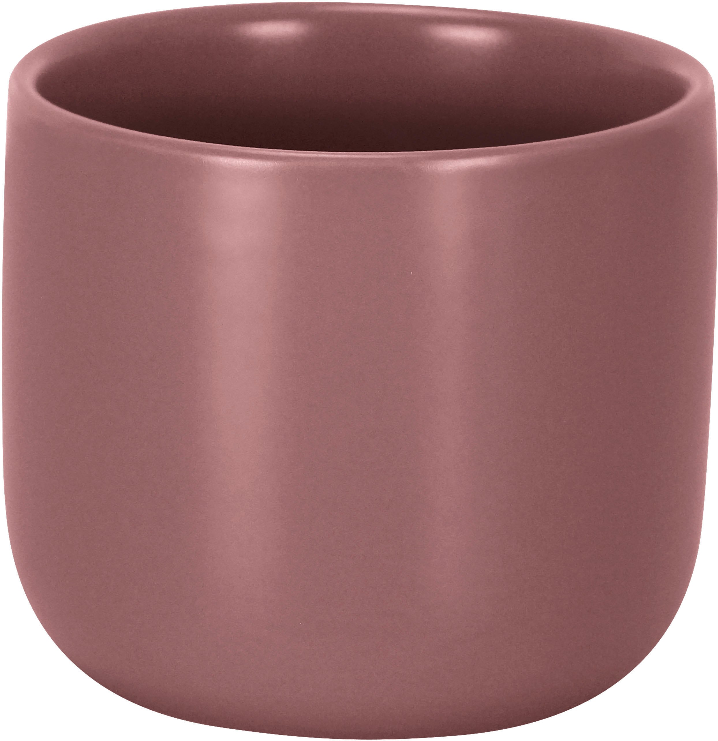Zahnputzbecher SEE∙MANN∙GARN "Asana", lila (beere), B:9cm H:8cm L:9cm, Steinzeug, Zahnputzbecher, Zahnputzbecher, Accessoire Serie in modernen Scandi Farben beere Einheitsgröße