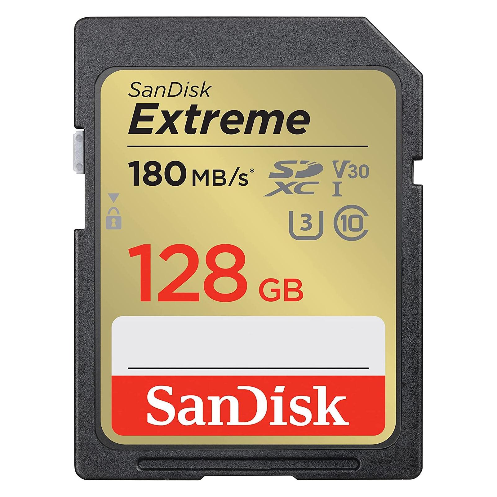 Sandisk Extreme (128 GB, SDXC, U3, UHS-I) (SDSDXVA-128G-GNCIN)