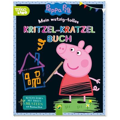 Peppa Pig Mein wutzig-tolles Kritzel-Kratzel-Buch, Taschenbuch von , Schwager & Steinlein, 978-3-8499-2814-8