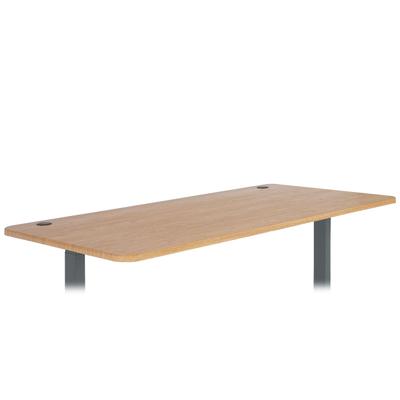 Mendler Tischplatte HWC-D40 für Schreibtische, Schreibtischplatte, 160x80cm MVG-zertifiziert ~ braun Struktur