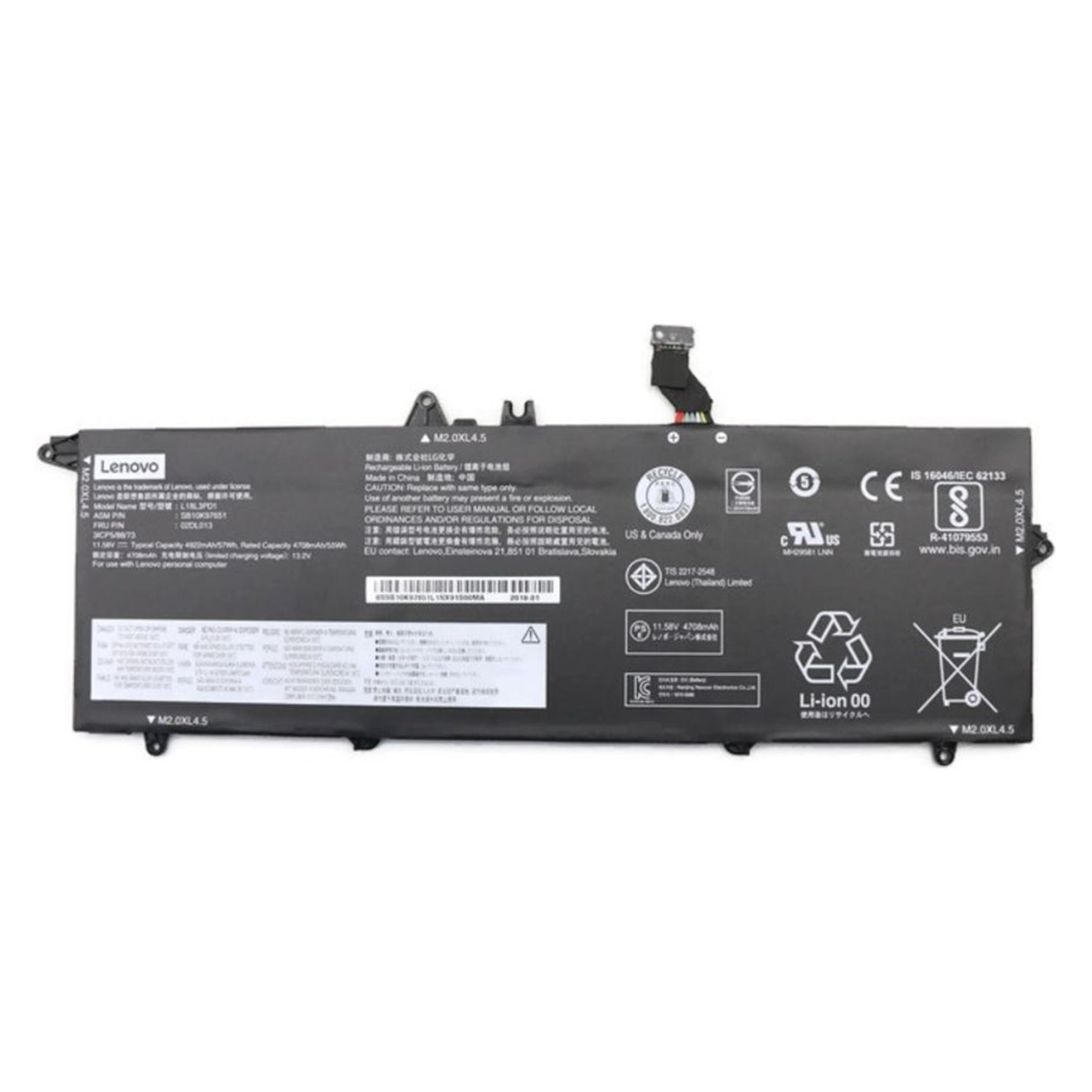 Lenovo BATTERY Internal, 3c, 57Wh (3 Zellen, 4950 mAh) (5B10W51837)