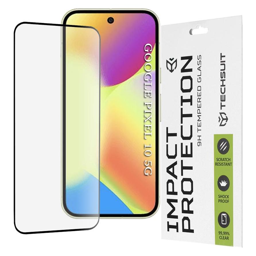 Techsuit - 111D Full Cover / Full Glue Glass - Google Pixel 10 - Black (Google Pixel 10) (57493987)