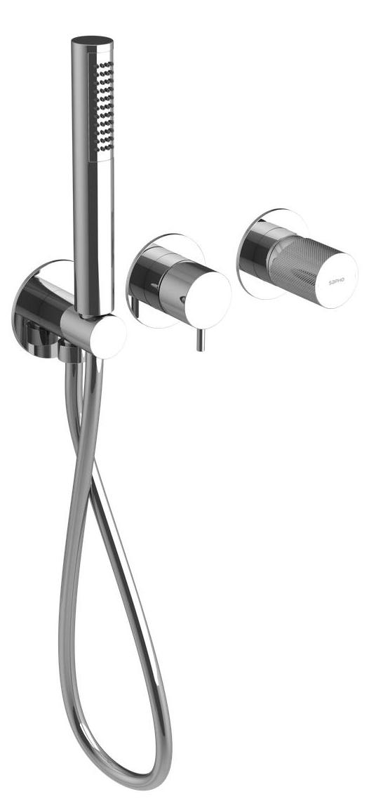 Sapho ULTRATAP Unterputz-Duscharmatur/Wannenarmatur mit Handbrause, 2 Wege, Chrom