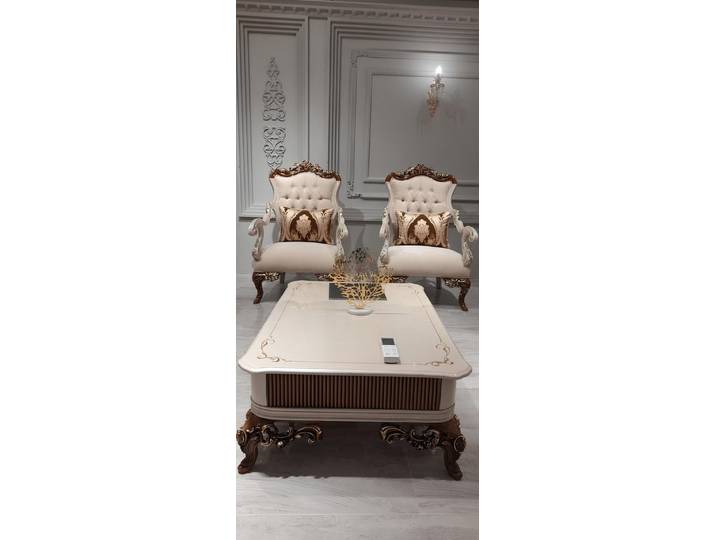 Xlmoebel Couchtisch Luxus Tisch 120x72 aus Holz für stilvolle Wohnzimmer Einrichtung (120x72 Couchtisch), Made in Europa
