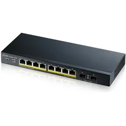 Zyxel GS1900-10HP V2 8-PORT GBE L2 (8 Ports), Netzwerk Switch, Schwarz