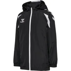 hummel, Jungen, Laufjacke, hmlCore 2.0 All-Weather Jacket Kids (116), Weiss, Schwarz, 116