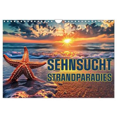 Sehnsucht Strandparadies (Wandkalender 2027 DIN A4 quer), CALVENDO Monatskalender