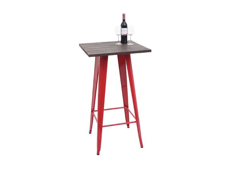 MCW Bartisch MCW-A73-Tisch, Industriedesign, Holztischplatte