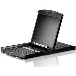 Aten CL5808N FR Dual Rail KVM-Switch 8-Port, 19"-LCD (PS/2-USB VGA) FR-Layout, KVM Switch, Schwarz