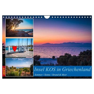 Insel Kos in Griechenland (Wandkalender 2027 DIN A4 quer), CALVENDO Monatskalender