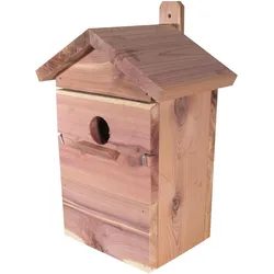 Garden&Fun Vogelnest, Zedernholz, 2 Stück austauschbare Fronten im Set, 21x15,5x32cm, Vogelhaus