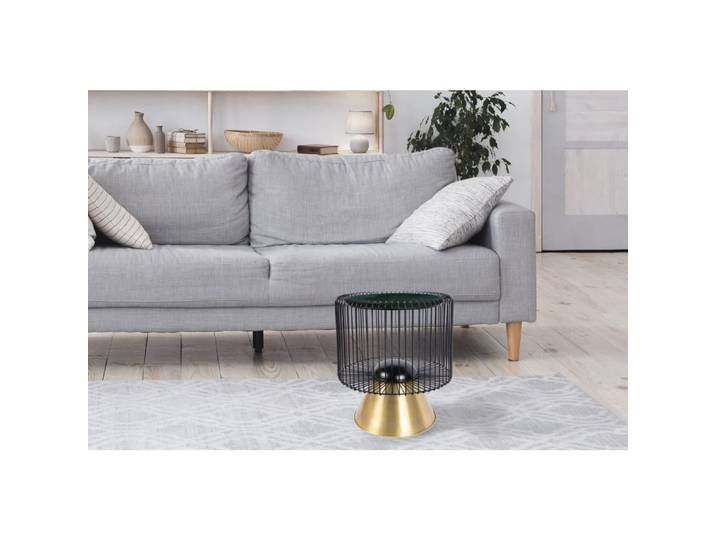 Table d'appoint ronde en marbre malibu