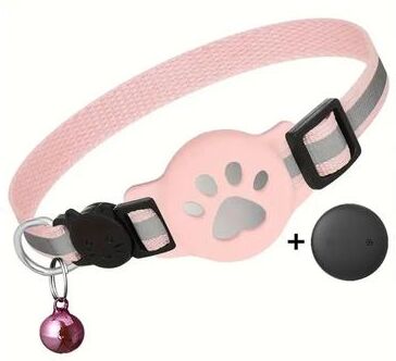Inspired Finds Lightweight GPS Cat Locator Collar pink Smart Paw