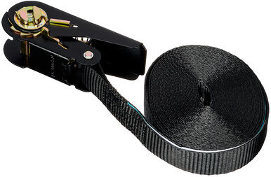 Stageworx Ratchet Strap 25mm x 6m Schwarz