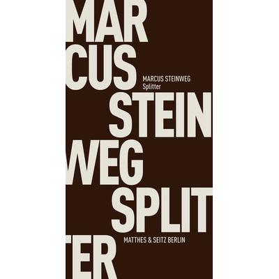 Splitter, Taschenbuch von Marcus Steinweg, Matthes & Seitz, 978-3-95757-343-8