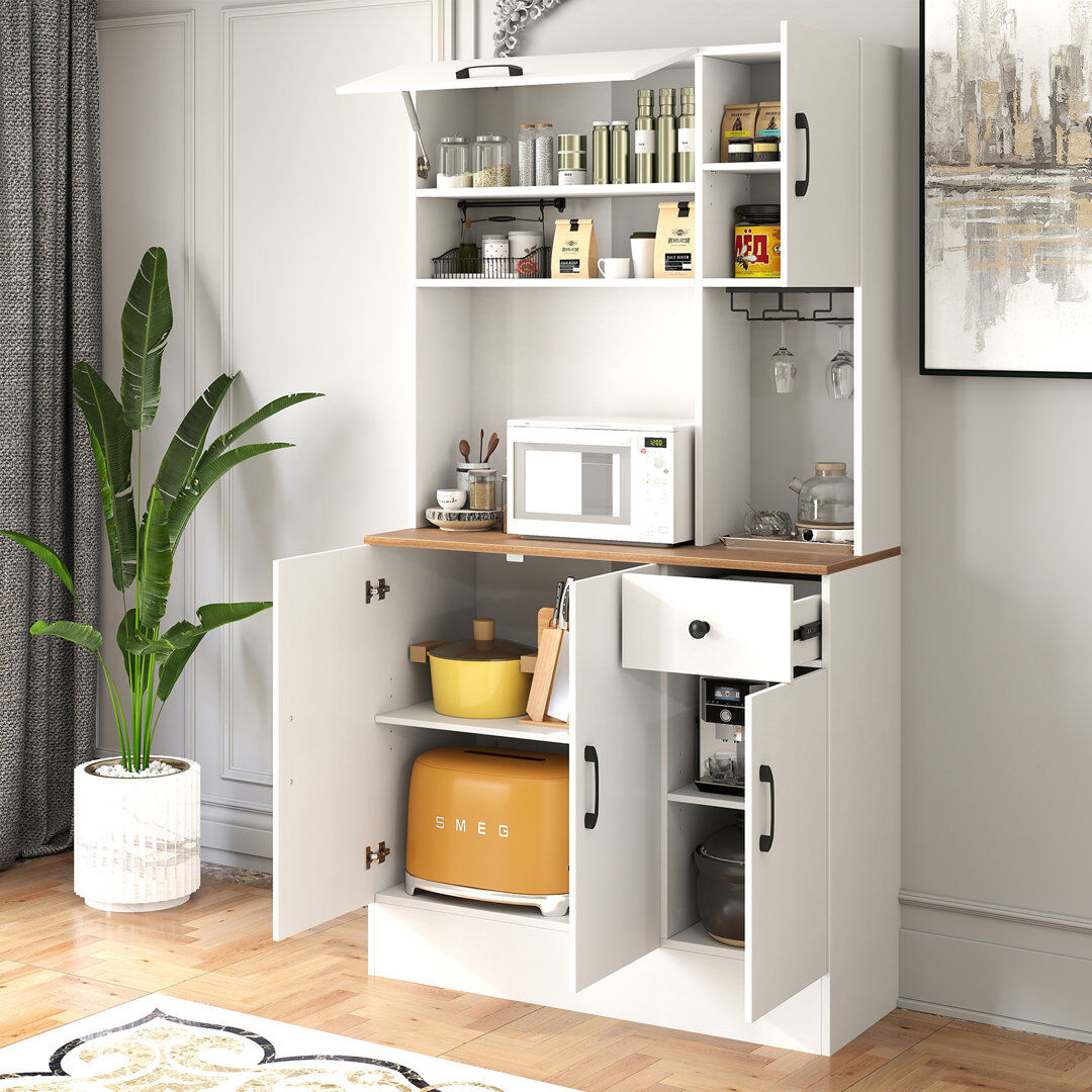 17 Stories 167 cm H Standard Pantry / Tall Cabinet 167cm H X 90cm W X 40cm D
