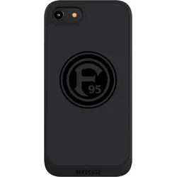 Nivocase Handyhülle für Apple iPhone 7 Hülle NIVOpure Case Schwarz F95 Fortuna Düsseldorf Logo (Apple iPhone 7), Smartphone Hülle, Schwarz