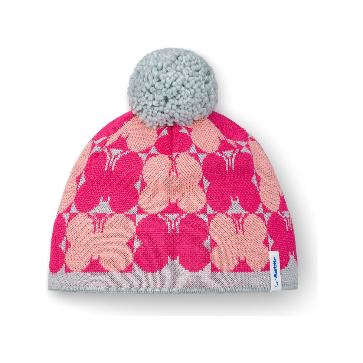 Eisbär Butterfly Pompon Mütze Kids fjord-pitti pink-strawberry (219) 53 71126-219-53